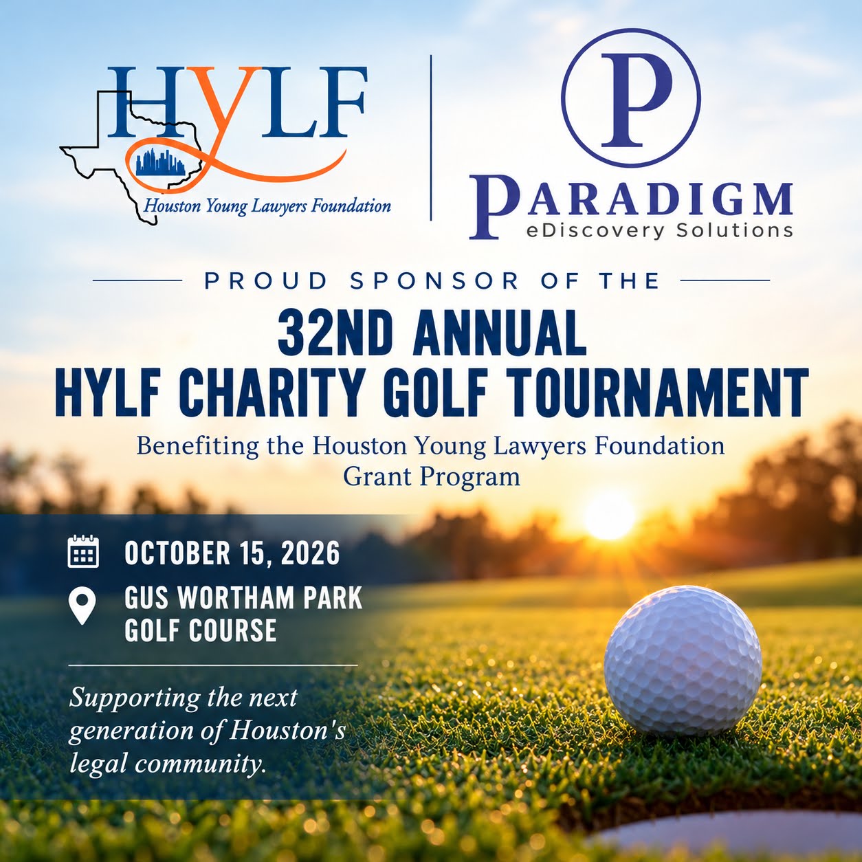 Paradigm Sponsors 32nd Annual HYLF Golf Tournament
